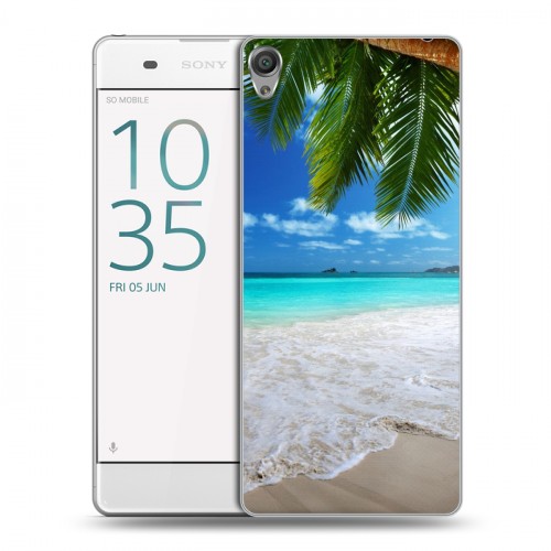 Дизайнерский пластиковый чехол для Sony Xperia XA пляж
