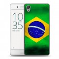 Дизайнерский пластиковый чехол для Sony Xperia X Performance Флаг Бразилии