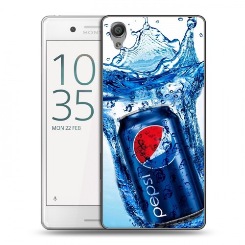 Дизайнерский пластиковый чехол для Sony Xperia X Performance Pepsi