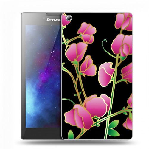 Дизайнерский силиконовый чехол для Lenovo Tab 3 7 Люксовые цветы