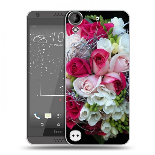 Дизайнерский пластиковый чехол для HTC Desire 530 Розы