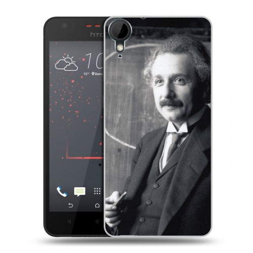 Дизайнерский пластиковый чехол для HTC Desire 825 Альберт Эйнштейн