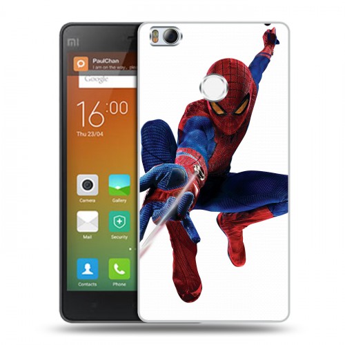 Дизайнерский силиконовый чехол для Xiaomi Mi4S Человек-паук