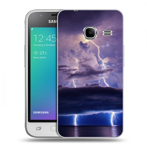 Дизайнерский силиконовый чехол для Samsung Galaxy J1 mini (2016) молния