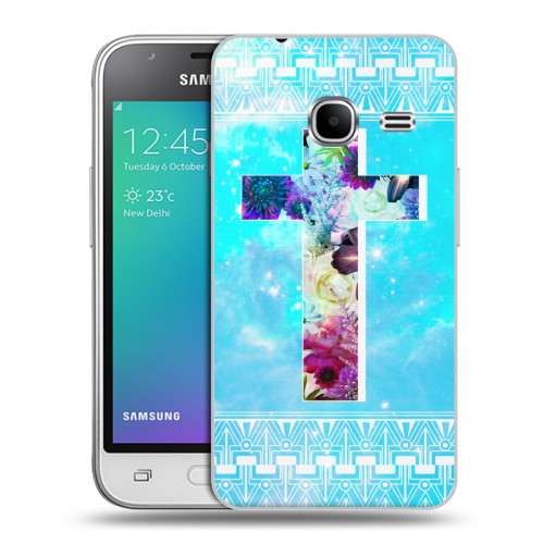 Дизайнерский силиконовый чехол для Samsung Galaxy J1 mini (2016) Мир крестов