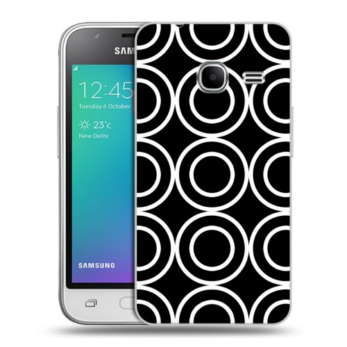 Дизайнерский силиконовый чехол для Samsung Galaxy J1 mini (2016) Черно-белые фантазии