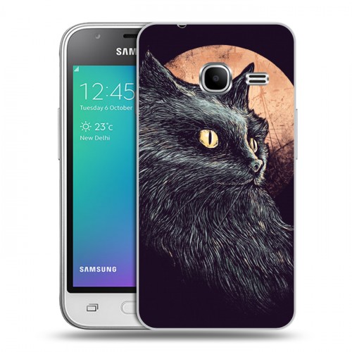 Дизайнерский силиконовый чехол для Samsung Galaxy J1 mini (2016) Мистические кошки