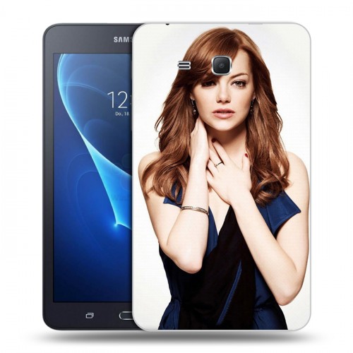 Дизайнерский силиконовый чехол для Samsung Galaxy Tab A 7 (2016) Эмма Стоун