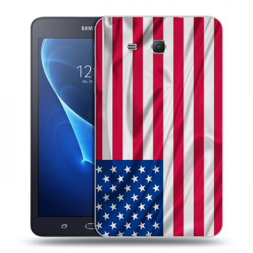 Дизайнерский силиконовый чехол для Samsung Galaxy Tab A 7 (2016) Флаг США