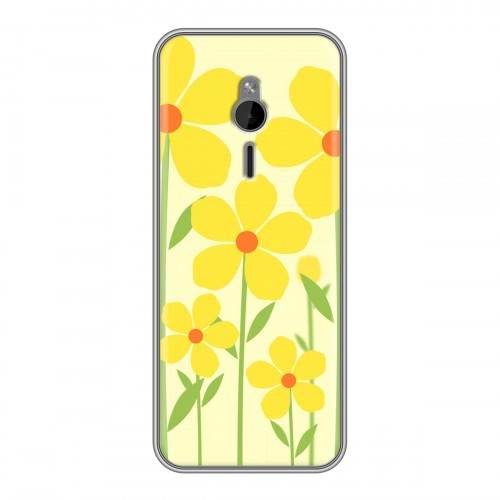 Дизайнерский силиконовый чехол для Nokia 230 Романтик цветы