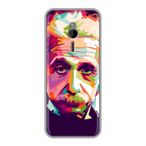 Дизайнерский силиконовый чехол для Nokia 230 Альберт Эйнштейн