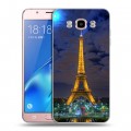 Дизайнерский силиконовый с усиленными углами чехол для Samsung Galaxy J5 (2016) Париж