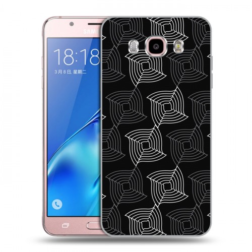 Дизайнерский силиконовый с усиленными углами чехол для Samsung Galaxy J5 (2016) Геометрические вихри