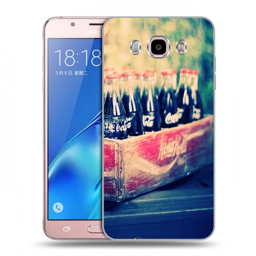 Дизайнерский силиконовый с усиленными углами чехол для Samsung Galaxy J5 (2016) Coca-cola