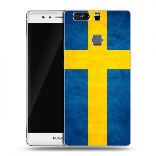 Дизайнерский пластиковый чехол для Huawei P9 Plus Флаг Швеции