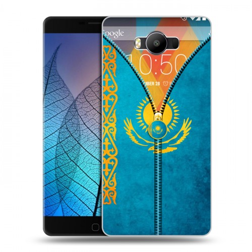 Дизайнерский силиконовый чехол для Elephone P9000 Флаг Казахстана