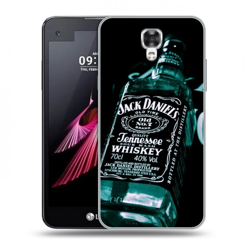 Дизайнерский пластиковый чехол для LG X view Jack Daniels