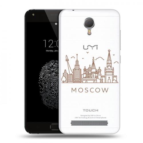 Полупрозрачный дизайнерский пластиковый чехол для Umi Touch Москва