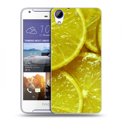 Дизайнерский пластиковый чехол для HTC Desire 830 Лимон