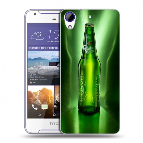 Дизайнерский пластиковый чехол для HTC Desire 830 Carlsberg