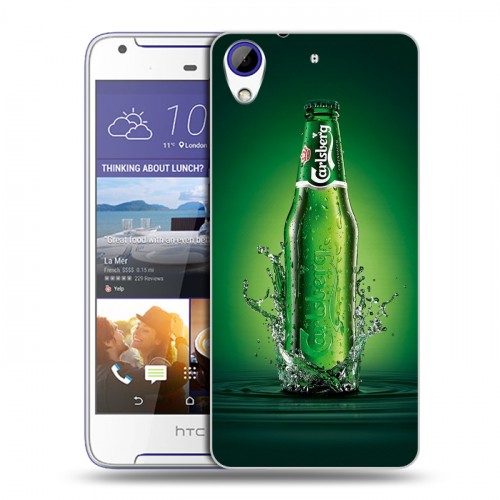Дизайнерский пластиковый чехол для HTC Desire 830 Carlsberg
