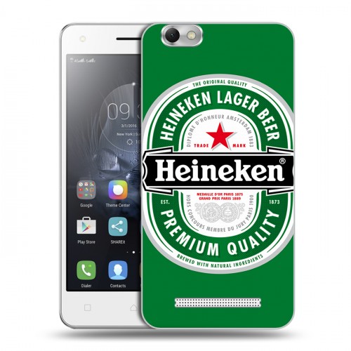 Дизайнерский силиконовый чехол для Lenovo Vibe C Heineken