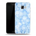 Дизайнерский пластиковый чехол для Samsung Galaxy C5 Снежинки
