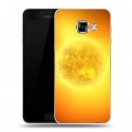 Дизайнерский пластиковый чехол для Samsung Galaxy C7 Солнце