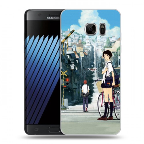 Дизайнерский пластиковый чехол для Samsung Galaxy Note 7 Аниме