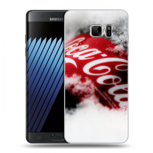 Дизайнерский пластиковый чехол для Samsung Galaxy Note 7 Coca-cola