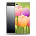Дизайнерский пластиковый чехол для Sony Xperia E5 Романтик цветы