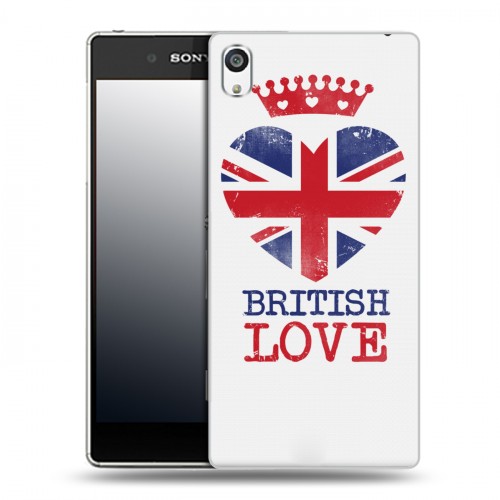 Дизайнерский пластиковый чехол для Sony Xperia E5 British love