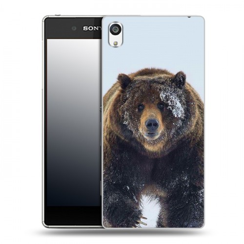 Дизайнерский пластиковый чехол для Sony Xperia E5 Медведь