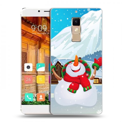Дизайнерский пластиковый чехол для Elephone S3 Снеговик