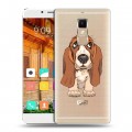 Полупрозрачный дизайнерский пластиковый чехол для Elephone S3 Прозрачные щенки