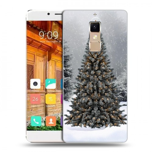 Дизайнерский пластиковый чехол для Elephone S3 Новогодняя елка