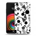 Дизайнерский силиконовый чехол для LG X Power Черно-белые тенденции