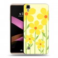 Дизайнерский пластиковый чехол для LG X Style Романтик цветы