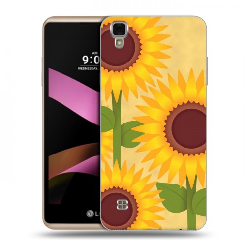 Дизайнерский силиконовый чехол для LG X Style Романтик цветы