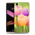 Дизайнерский силиконовый чехол для LG X Style Романтик цветы