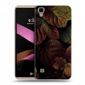 Дизайнерский силиконовый чехол для LG X Style Нуарные листья