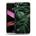 Дизайнерский силиконовый чехол для LG X Style Нуарные листья