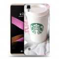 Дизайнерский силиконовый чехол для LG X Style Кофе напиток