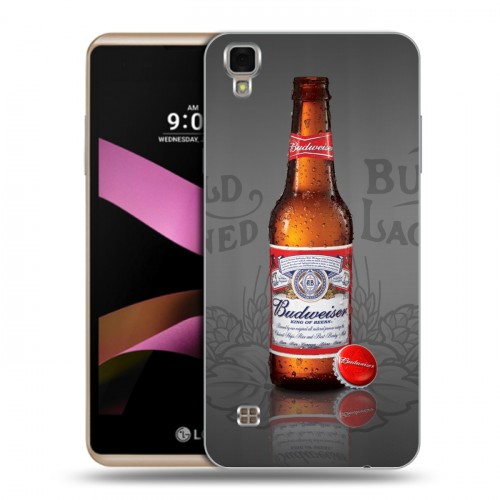 Дизайнерский силиконовый чехол для LG X Style Budweiser
