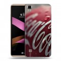 Дизайнерский силиконовый чехол для LG X Style Coca-cola