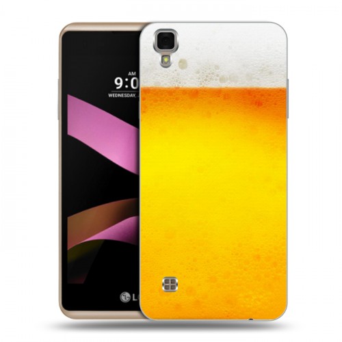 Дизайнерский пластиковый чехол для LG X Style Пузырьки пива