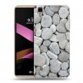 Дизайнерский силиконовый чехол для LG X Style Текстура камня