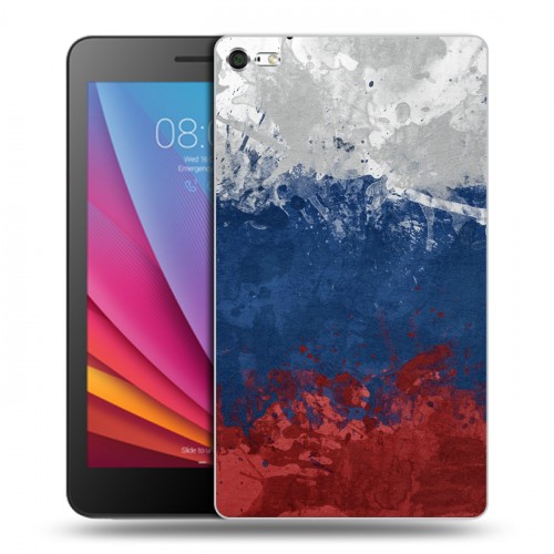 Дизайнерский силиконовый чехол для Huawei MediaPad T2 7.0 Pro Российский флаг