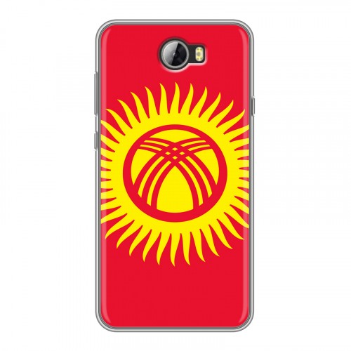 Дизайнерский силиконовый чехол для Huawei Y5 II флаг Киргизии