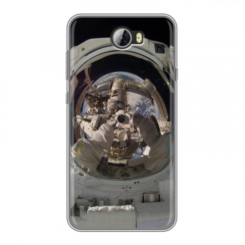 Дизайнерский пластиковый чехол для Huawei Y5 II Космонавт